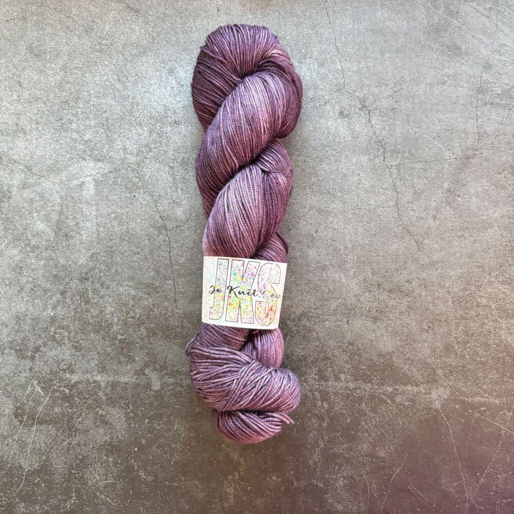 BLACK GRAPE on Merino Nylon sock