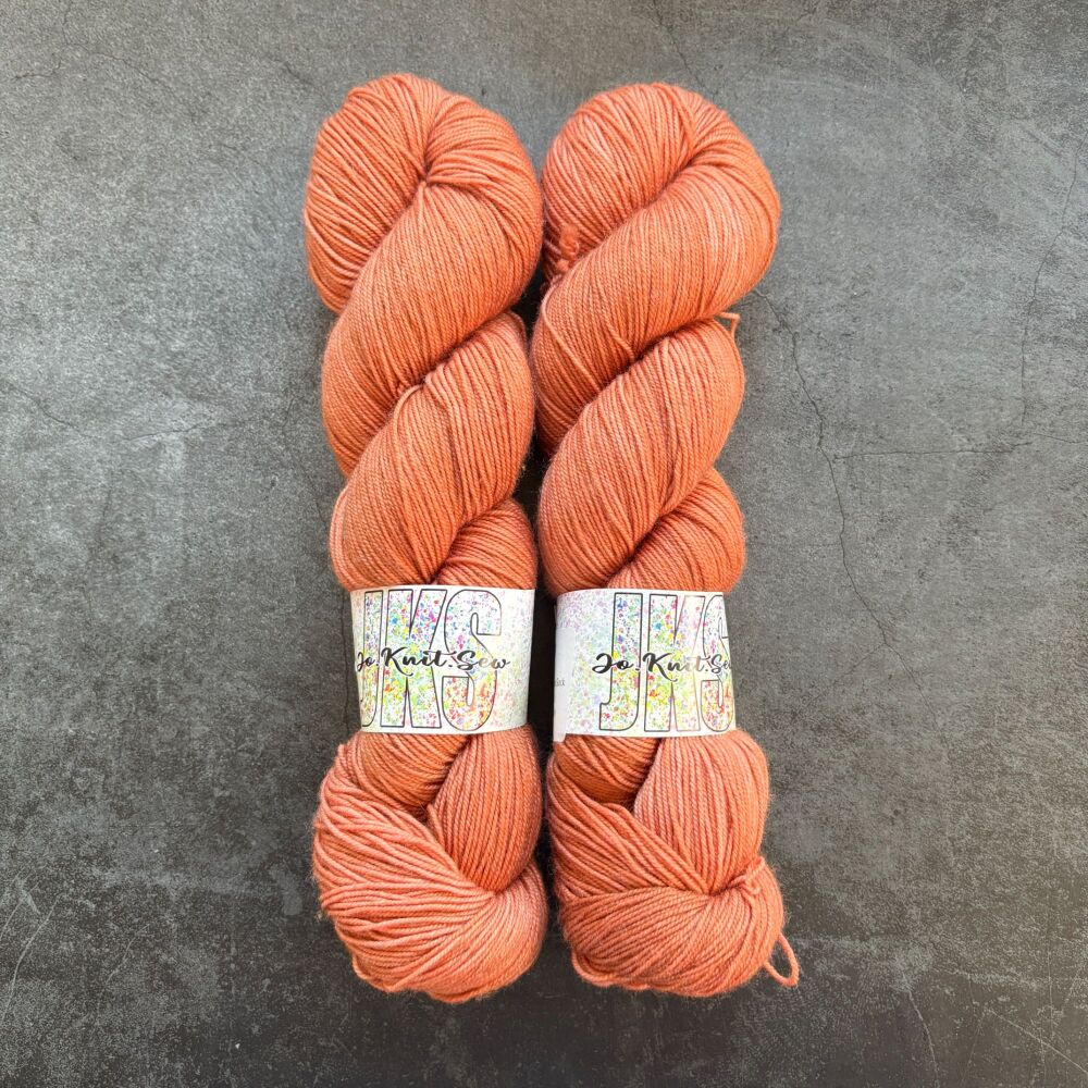 RUST Semi Solid on Merino Nylon Platinum sock