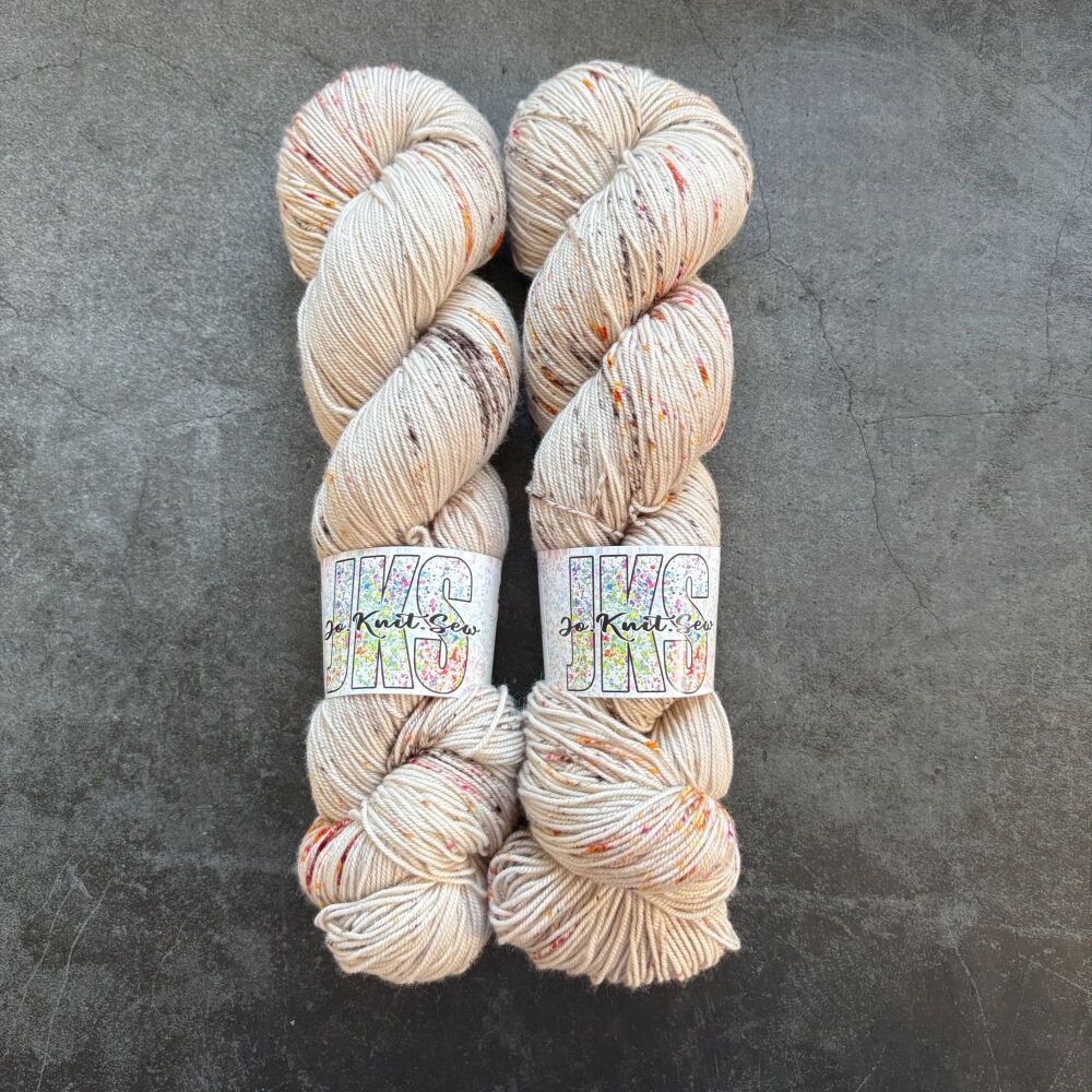 Pebble Speckled on Merino Nylon sock