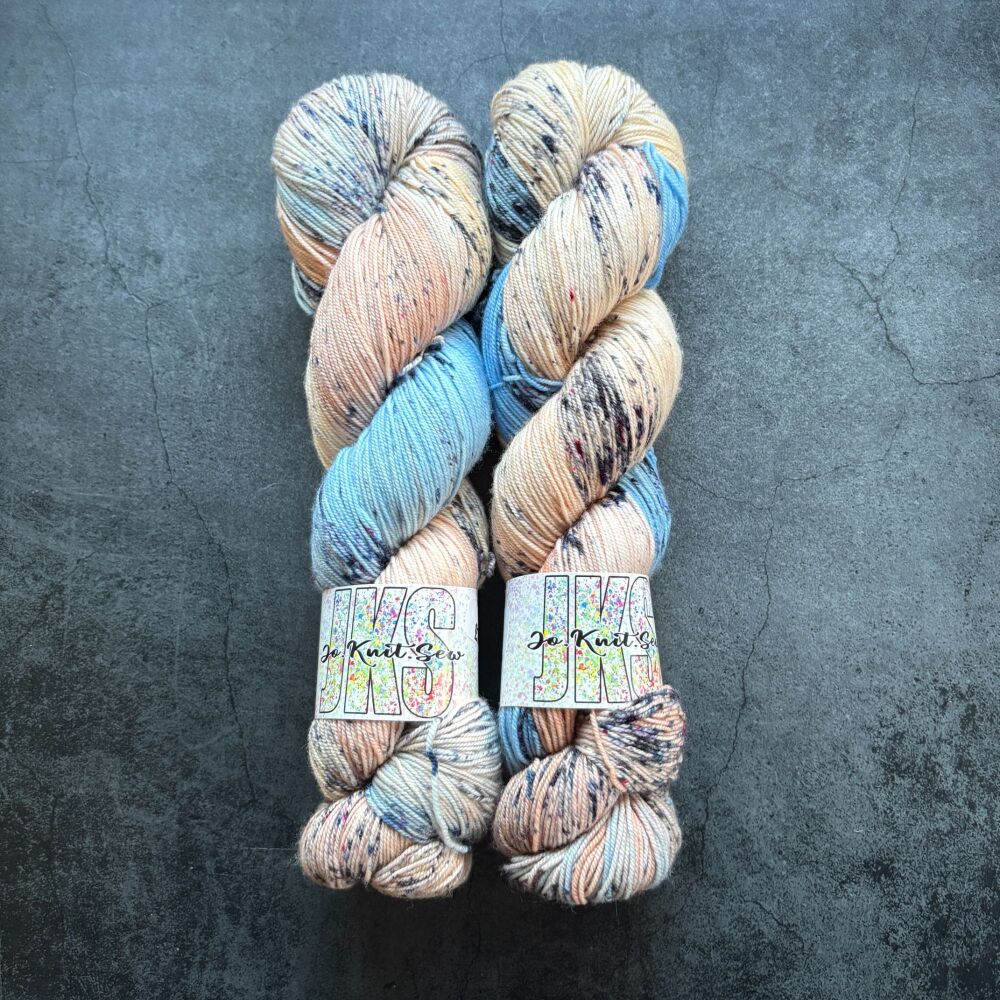 Father Figure on Merino Nylon Krypton sock