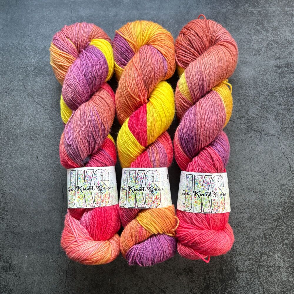 Perpetual Adoration on Merino Nylon Krypton sock