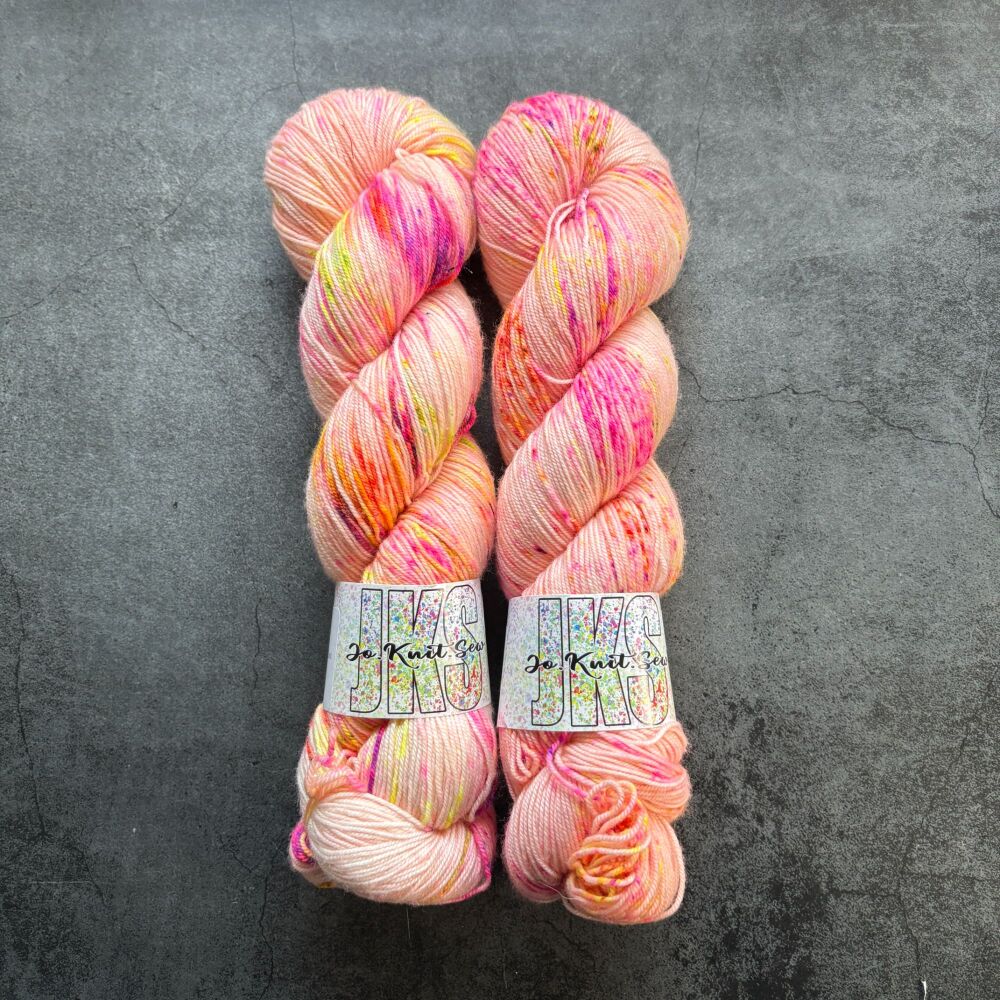 Tutti Frutti on Merino Nylon Krypton sock