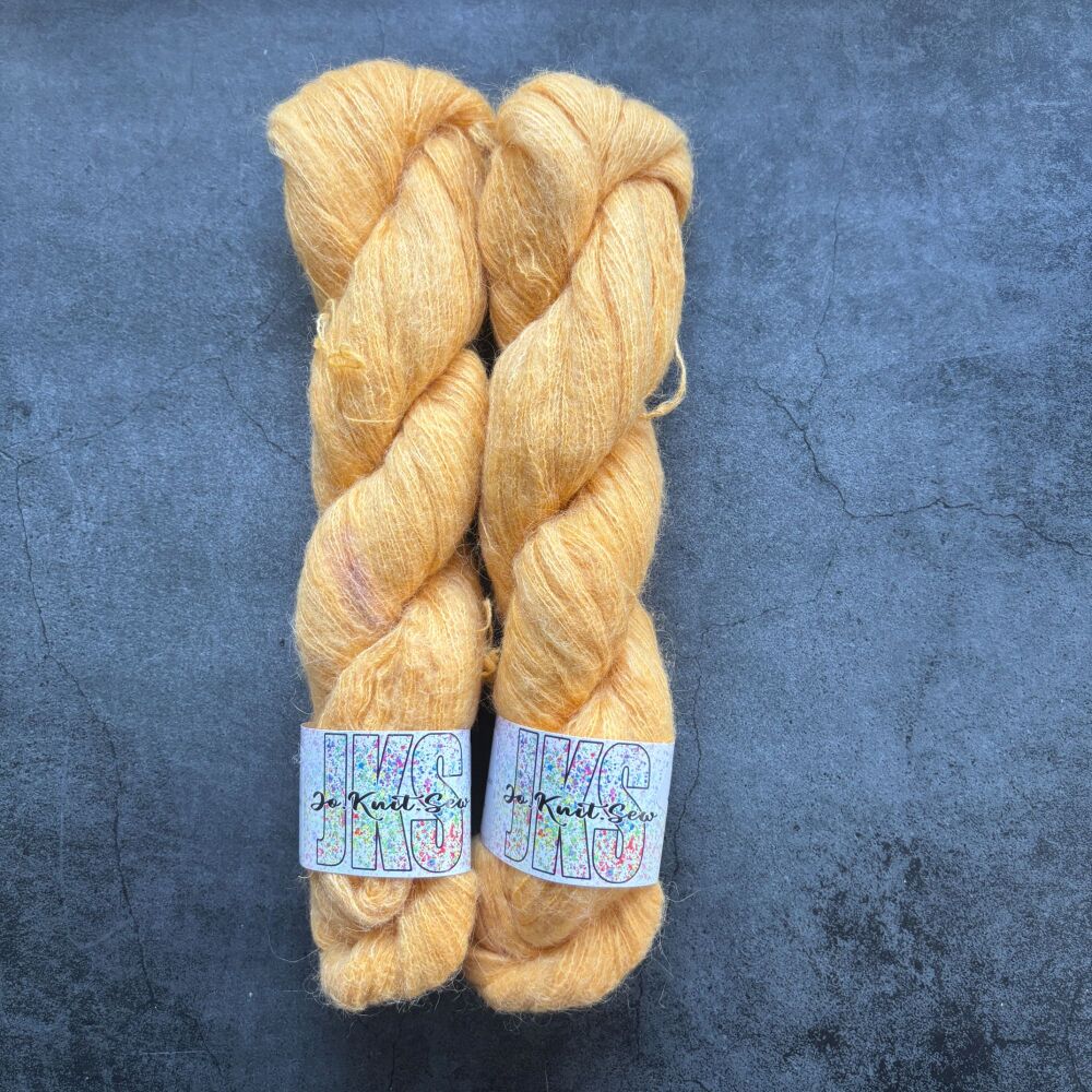 Mustard Baby Suri / Silk Fluffy Lace