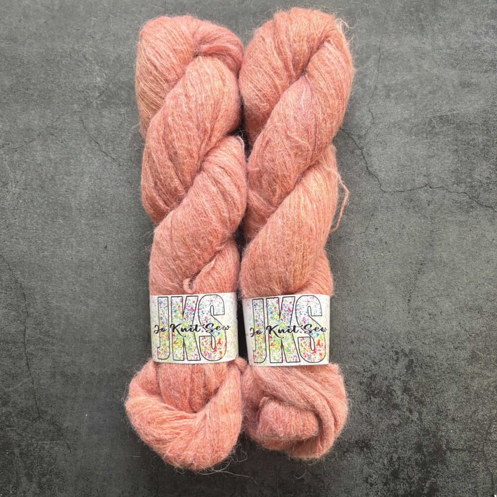 Rust Baby Suri / Silk Fluffy Lace