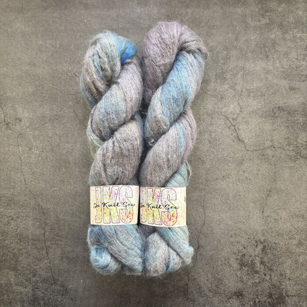 Verdigris Baby Suri / Silk Fluffy Lace