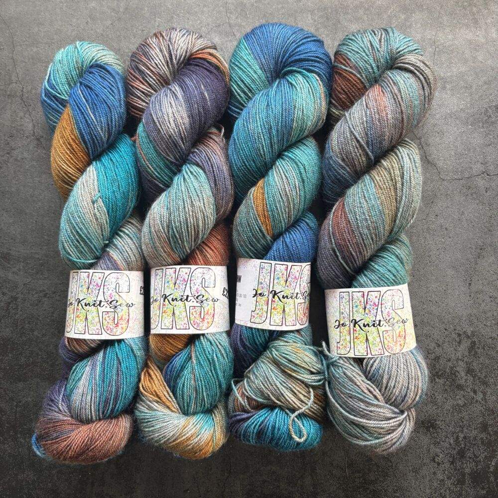 Verdigris on Merino / Yak / Nylon sock