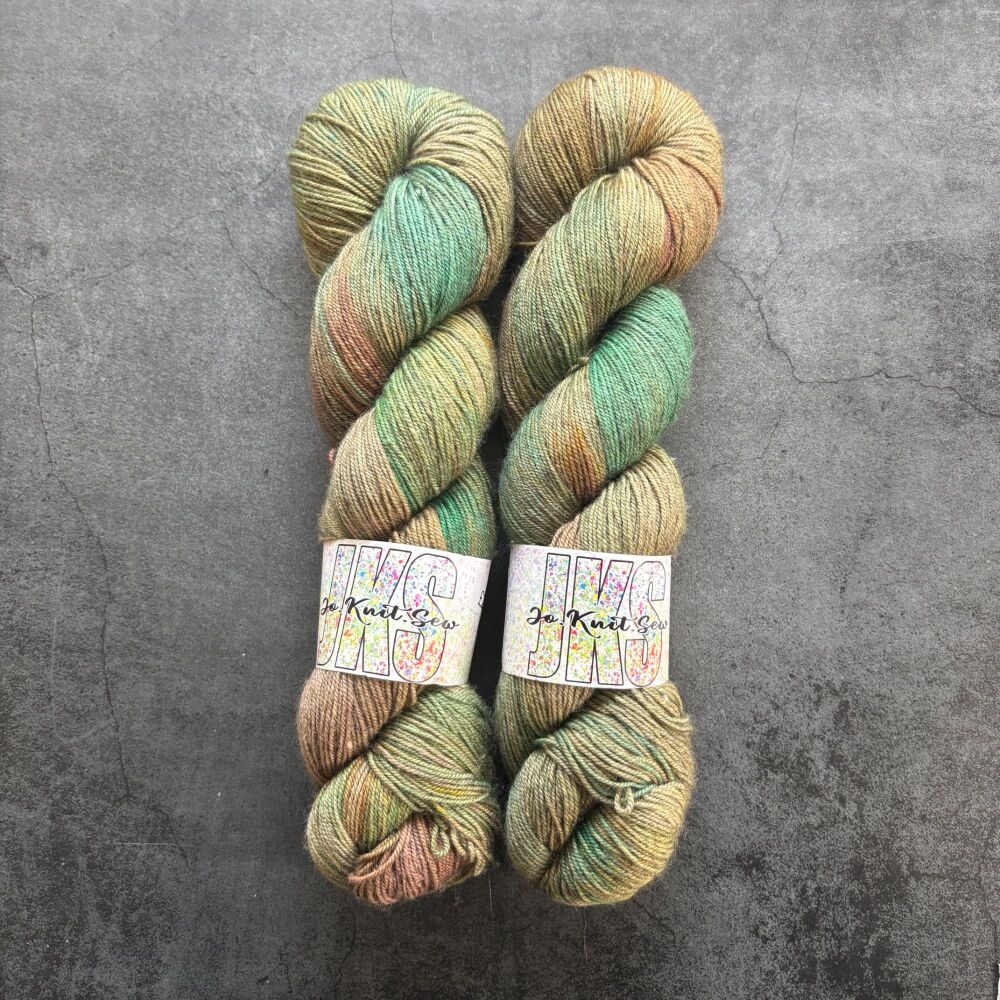 Mossy on Merino / Yak / Nylon sock