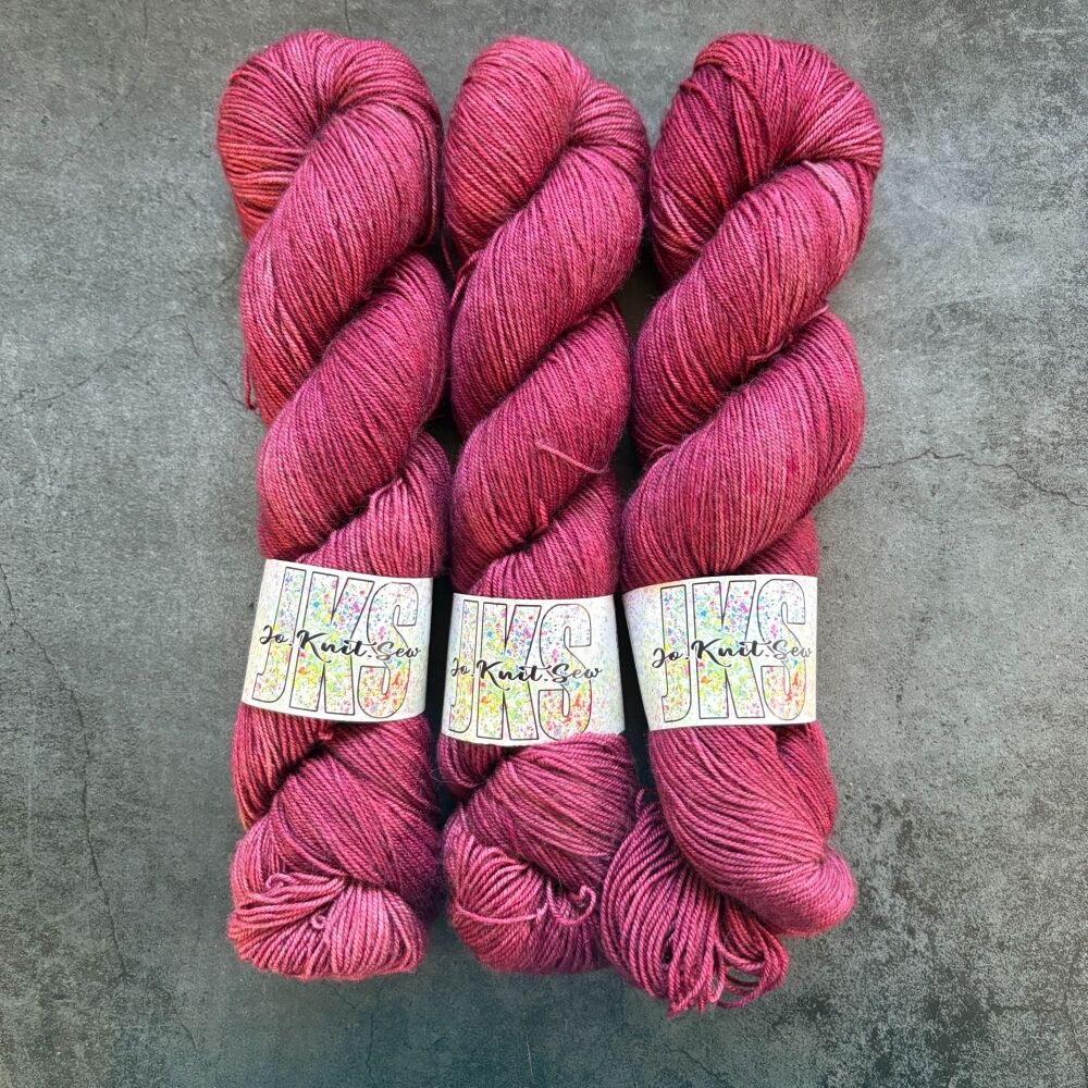 BURGUNDY Semi Solid on Merino / Yak / Nylon sock