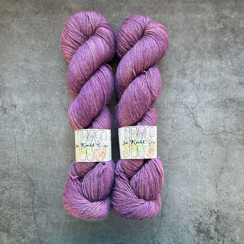 PURPLE Semi Solid on Merino / Yak / Nylon sock