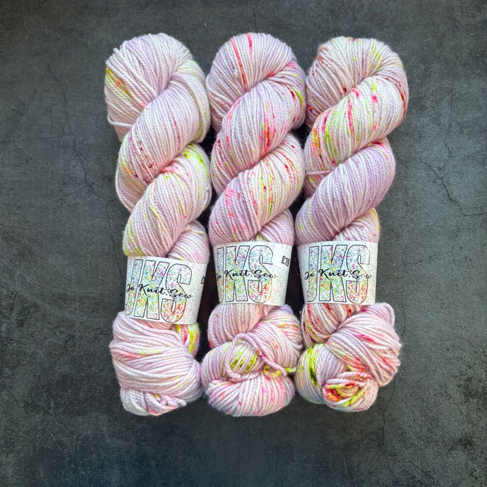 Wisteria Punch on Merino / Nylon DK