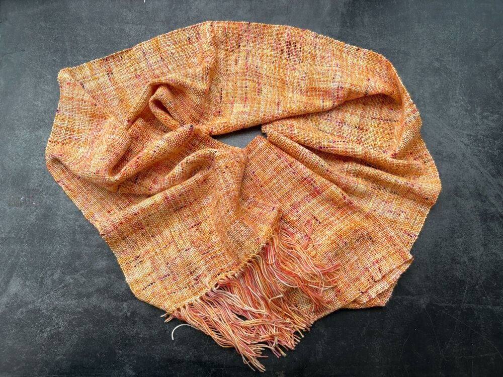Merino / Nylon Hand Woven Scarf