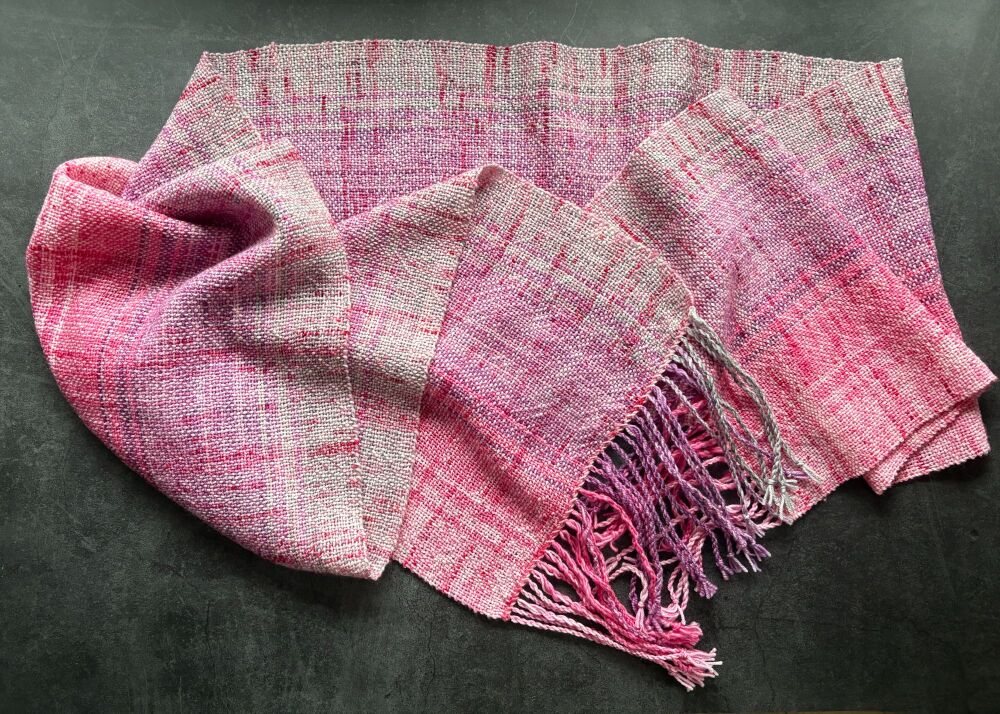 Merino / Nylon Hand Woven Scarf