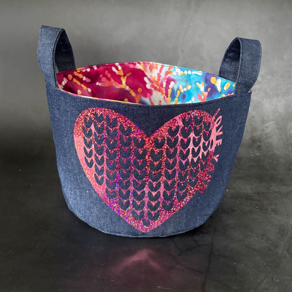 Love Yarn - Mini Denim Yarn Bucket