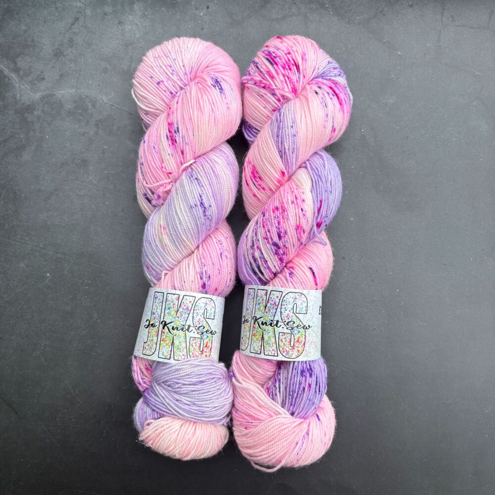 Lilac Wine on Merino Nylon Krypton sock