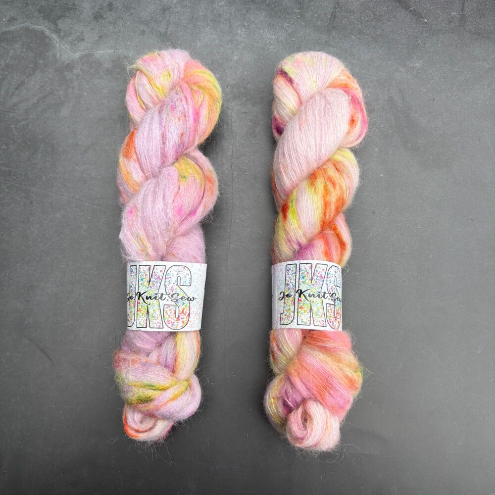 Wisteria Punch Baby Suri / Silk Fluffy Lace