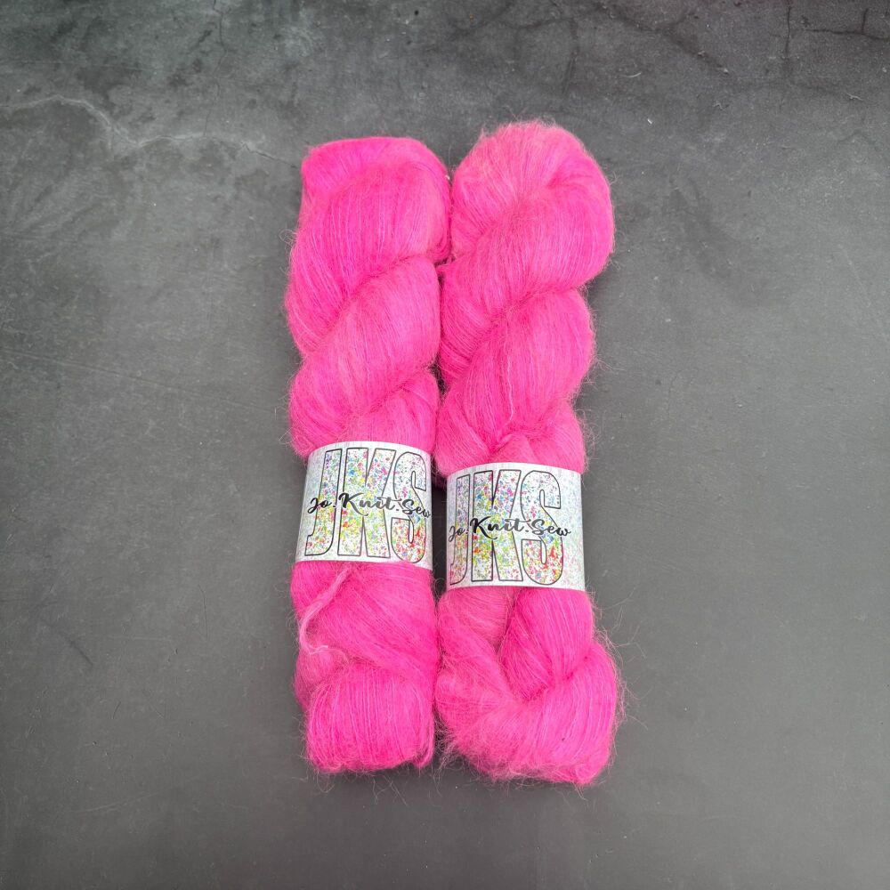 HAWT Pink Baby Suri / Silk Fluffy Lace