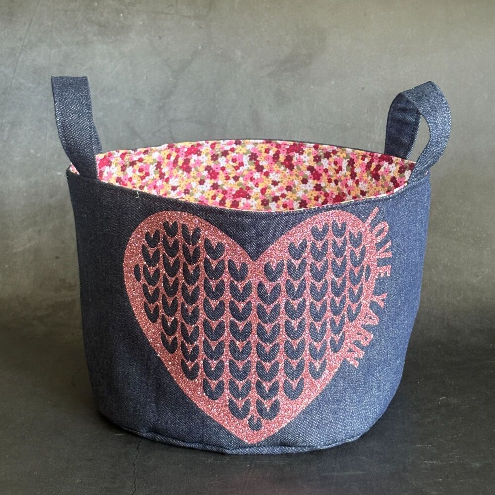 Love Yarn - Mini Denim Yarn Bucket