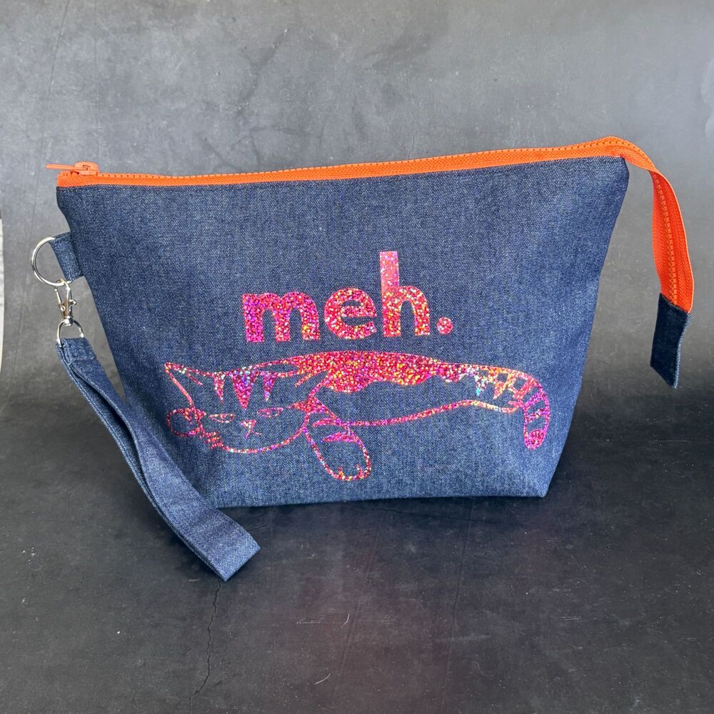 Meh Cat Boxy Bottomed Project Bag