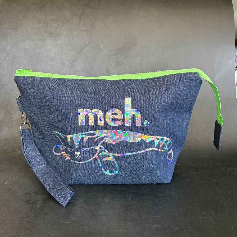 Meh Cat Boxy Bottomed Project Bag