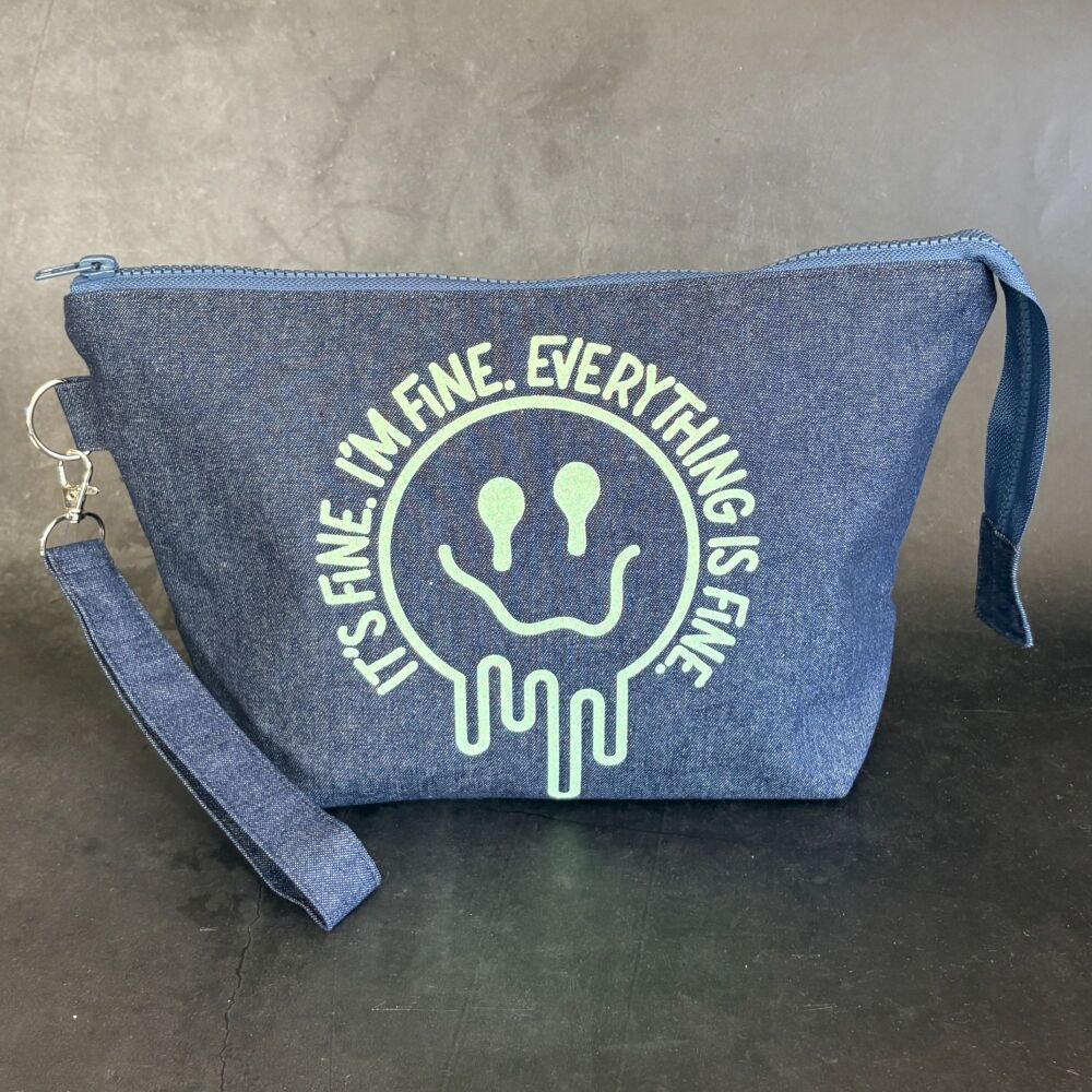 Fine, Everything's Fine Boxy Bottomed Project Bag