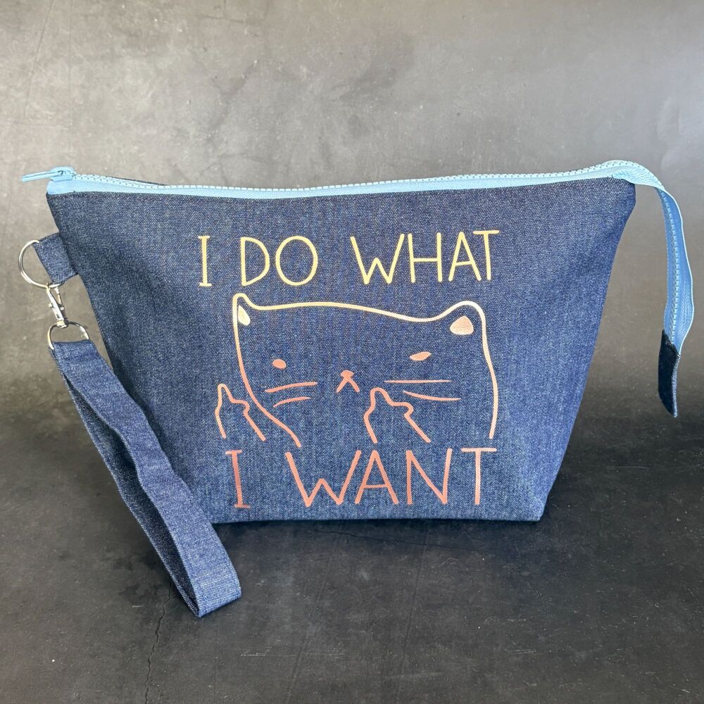 I do What I Want Boxy Bottomed Project Bag