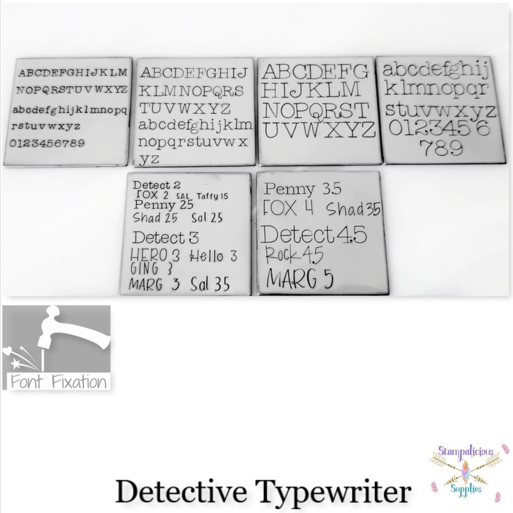 Detective Typewriter - Which Set?   *****Different Sizes Available*****