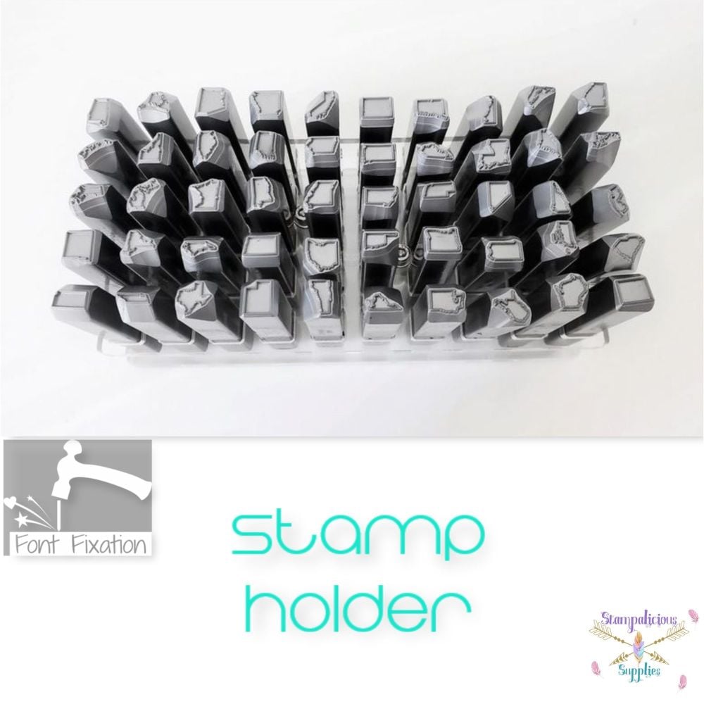 3/8" 50 States Style Acrylic Stamp Holder - for 8mm