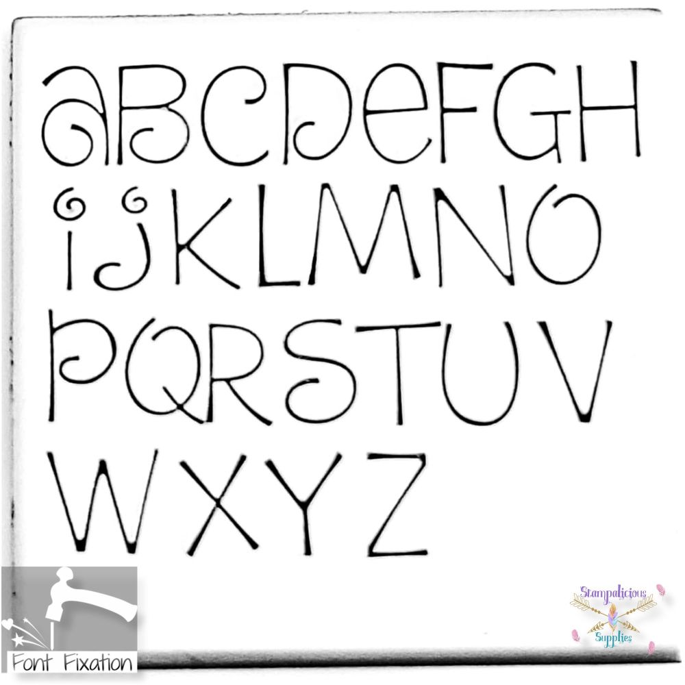 4mm Dream Cake Hand Stamping Font - Which Size/Set?