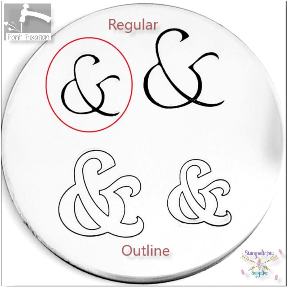Hemera Large Ampersand Design Stamp - Which Size & Style?