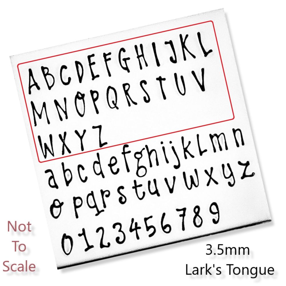 Lark's Tongue Metal Font Set - Which Set & Size?