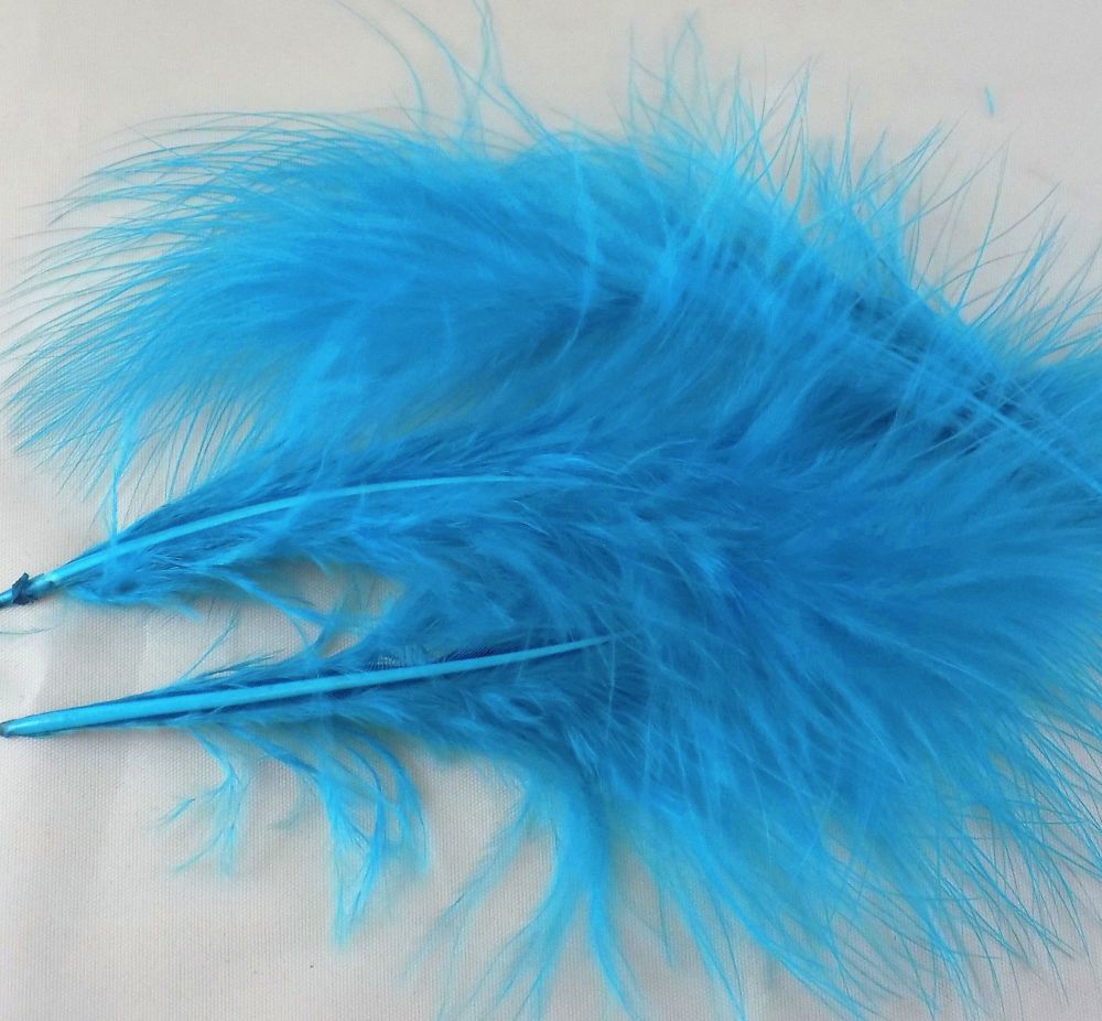 Blue Feathers | Marabou Feathers | Feather Planet