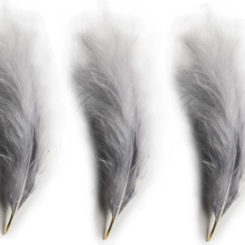 Light Silver Large Marabou Feathers