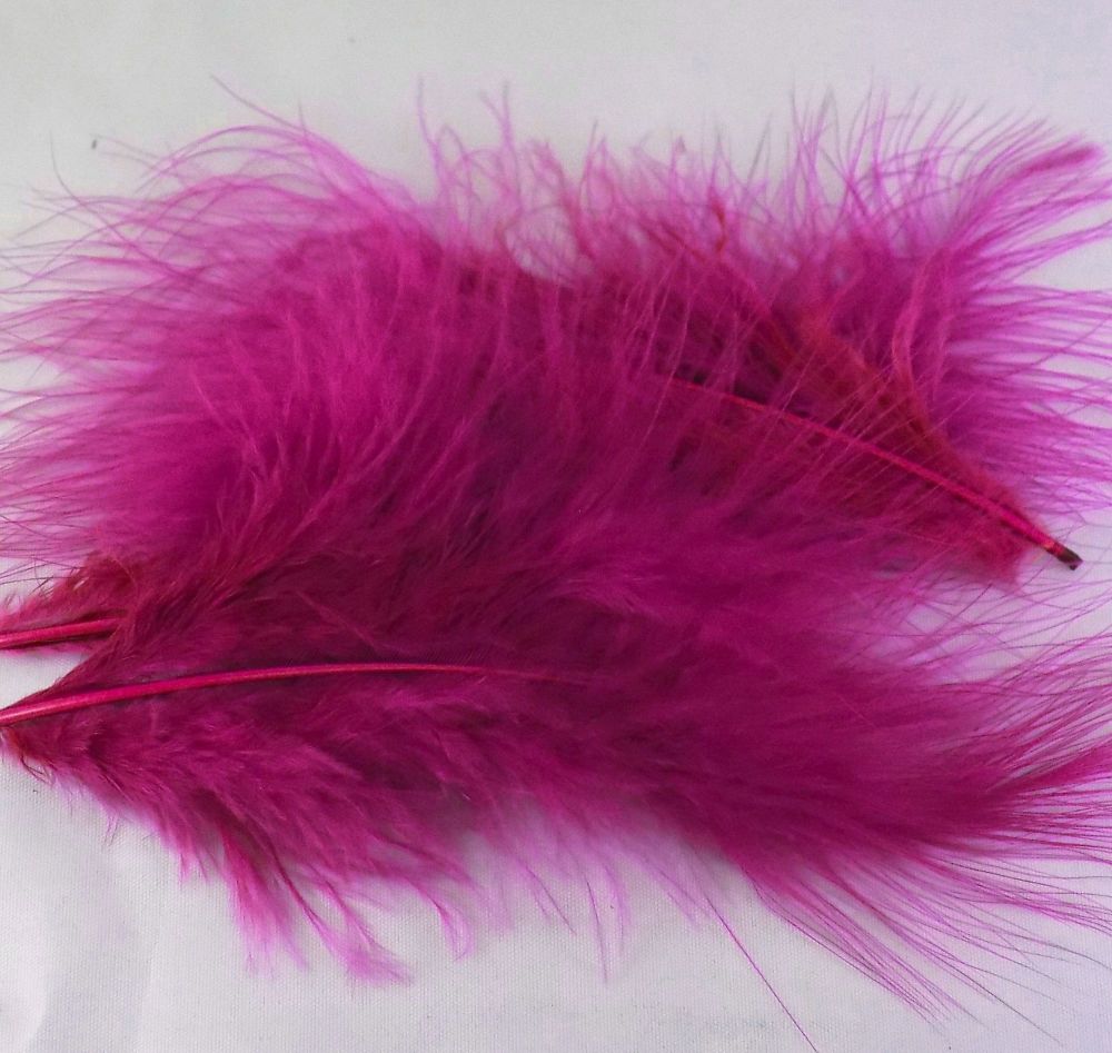 Plum Purple Marabou Feathers for feather crafts