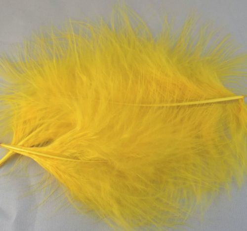 Yellow Marabou Feathers