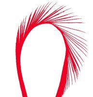 Hot Orange Goose Biot Feather 