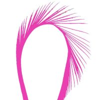 Hot Pink Goose Biot Feather 