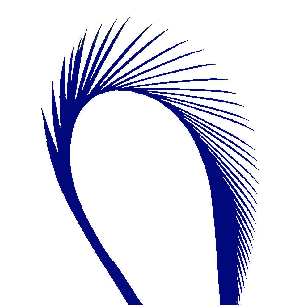 Royal Blue Goose Biot Feather