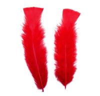 Red Turkey Feathers Flats