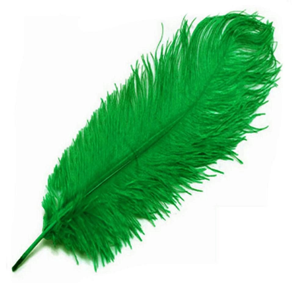 Kelly Green Ostrich Feather