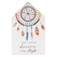Dream Catcher Freestanding Wooden Plaque