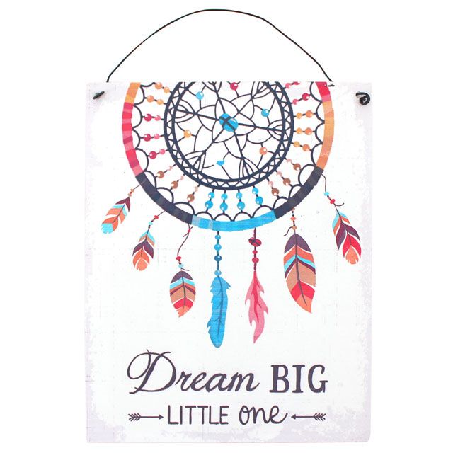Dream Catcher Metal Sign, Ethically Sourced (15cms x 19cms)