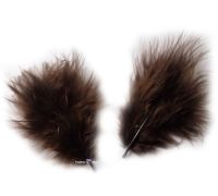 Brown Marabou Feathers - Small