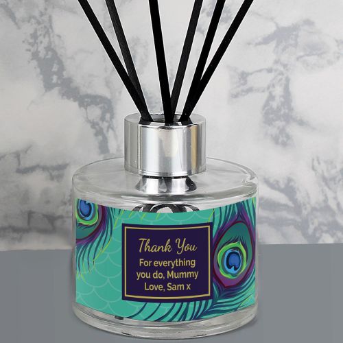 Personalised Peacock Reed Diffuser