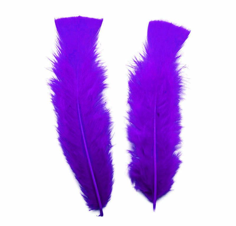 Purple Turkey Feathers Flats 10 Gram Bumper Pack