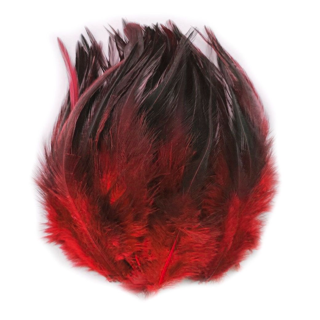 Red Rooster Schlappen Half Bronze Feathers – soft, iridescent craft feather