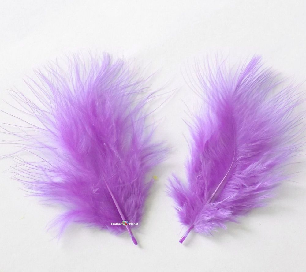 Small Lavender Lilac Marabou Feathers