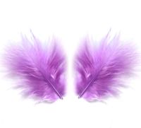 Lavender Lilac Marabou Feathers - Small