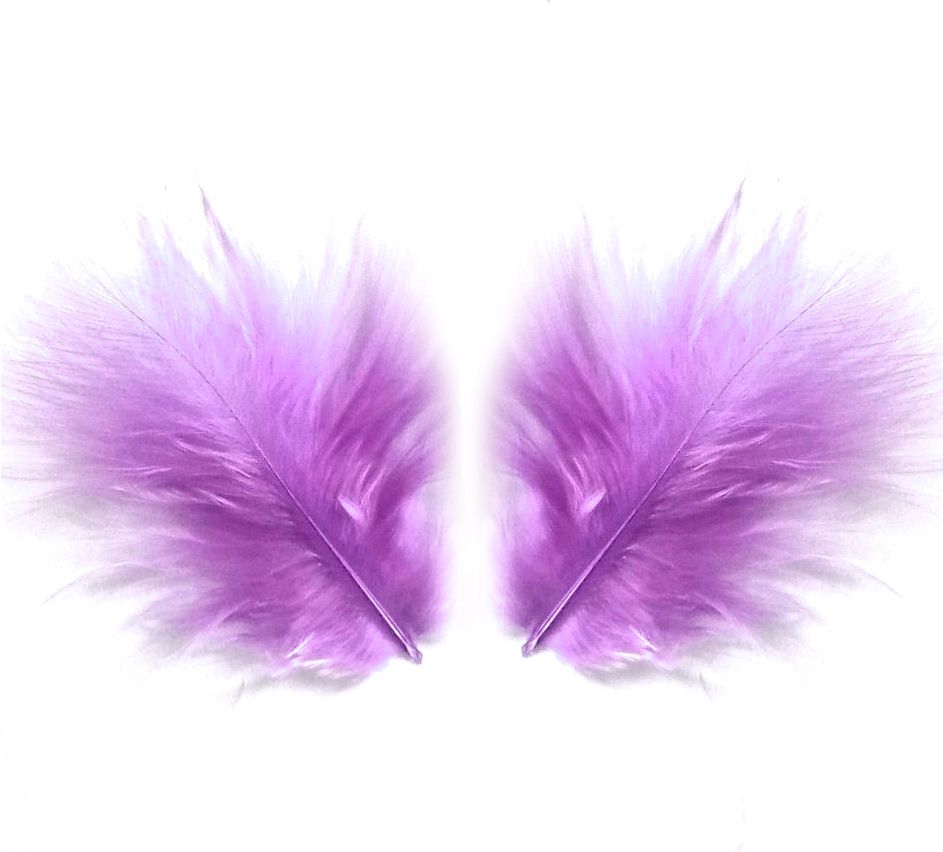 Marabou Feather Strip MSTRIP-LILAC: 35mm - Lilac