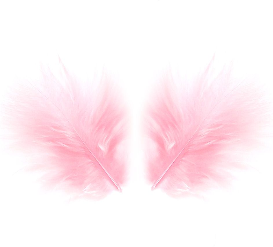 Dusky Pink Marabou Swansdown Feather String Trim Choose Length Dusky Pink, 1 Metre
