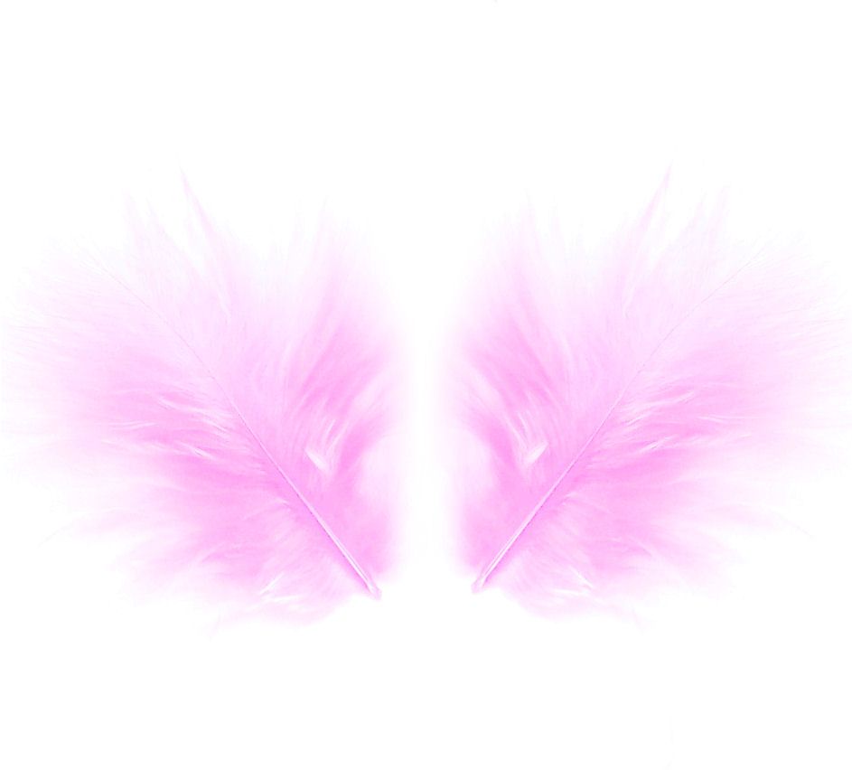 Orchid Lilac Marabou Feathers - Small
